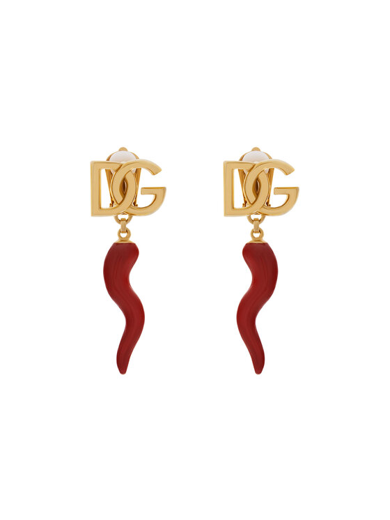 Dolce&Gabbana Orecchini a clip WEQ6C4 W1111 Rosso, taglia : 00