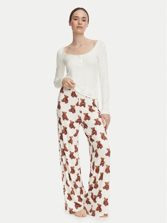 Guess Guess Піжама O6BX01 K5026 Кремовий Regular Fit