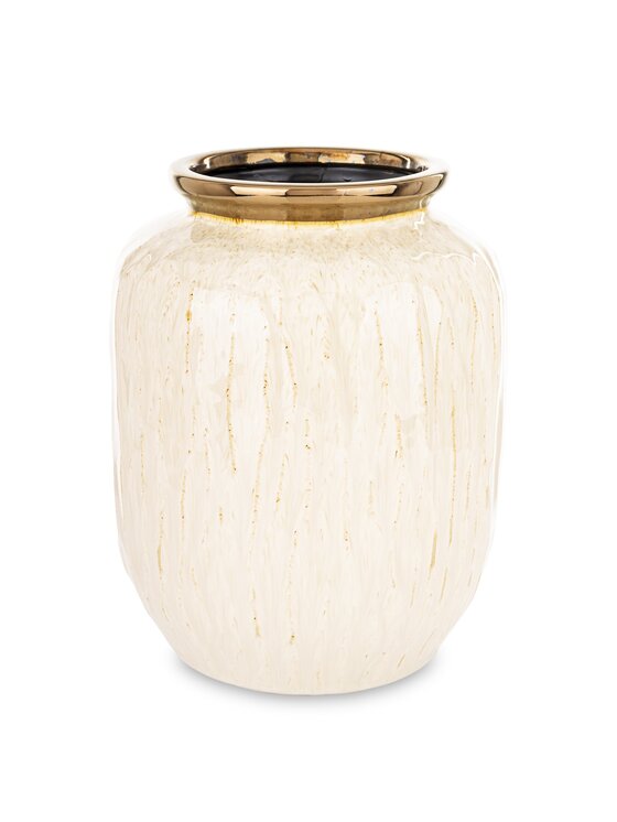 Wazon MIAhome, Biały, ceramiczny MEEKE-2 mały