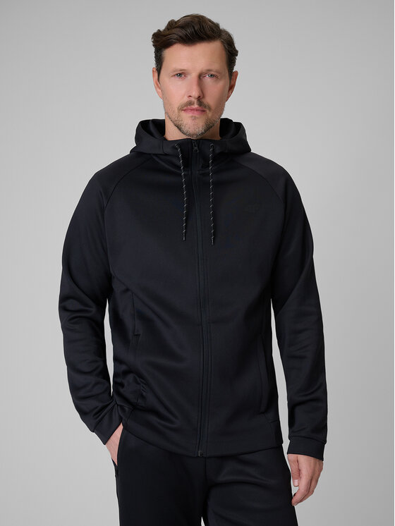 4F 4F Bluza TRAINING CLUB Czarny Regular Fit