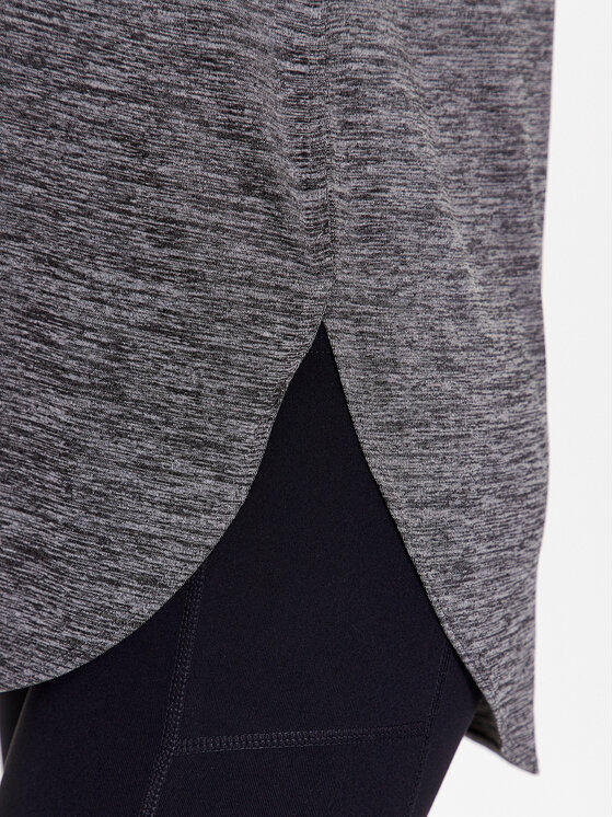 Skechers Skechers Тениска от техническо трико Diamond Blissful W1TS336 Сив Relaxed Fit