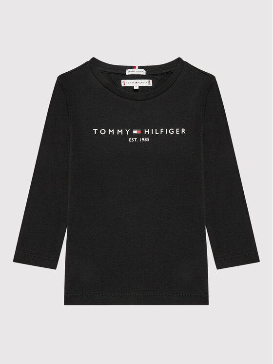 Tommy Hilfiger Blūze Essential KS0KS00202 D Melns Regular Fit