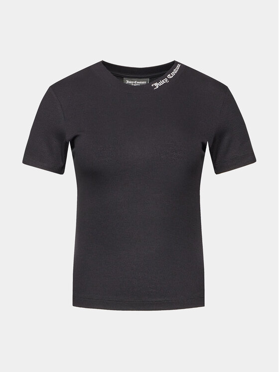 Juicy Couture Tricou JCCCT123802 Negru Slim Fit