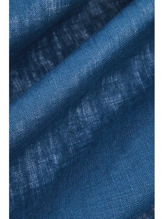 Lancerto Lancerto Koszula Koszula Szafirowa z Lnem Venke KO073125000002 Niebieski Slim Fit