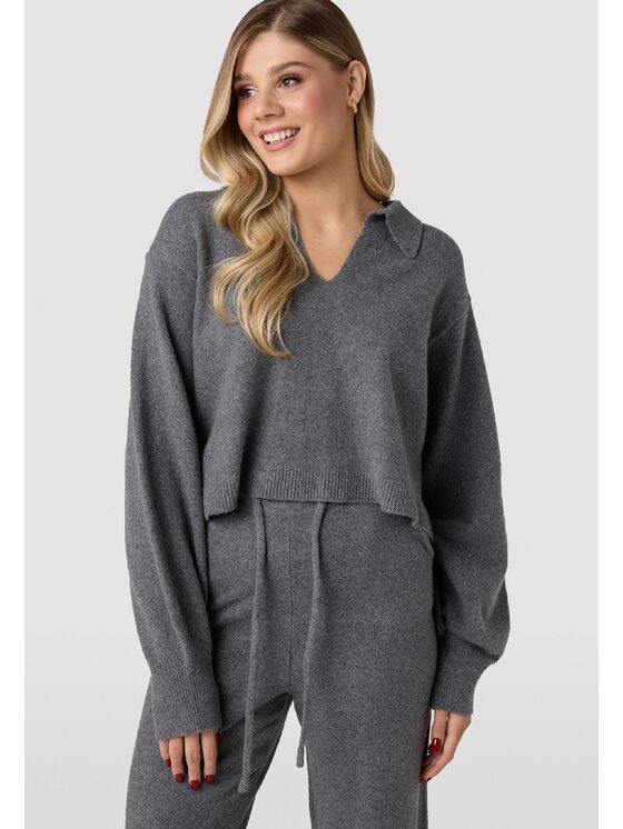 LAURELLA LAURELLA Svetr Laurella 6VA007201 Šedá Regular Fit