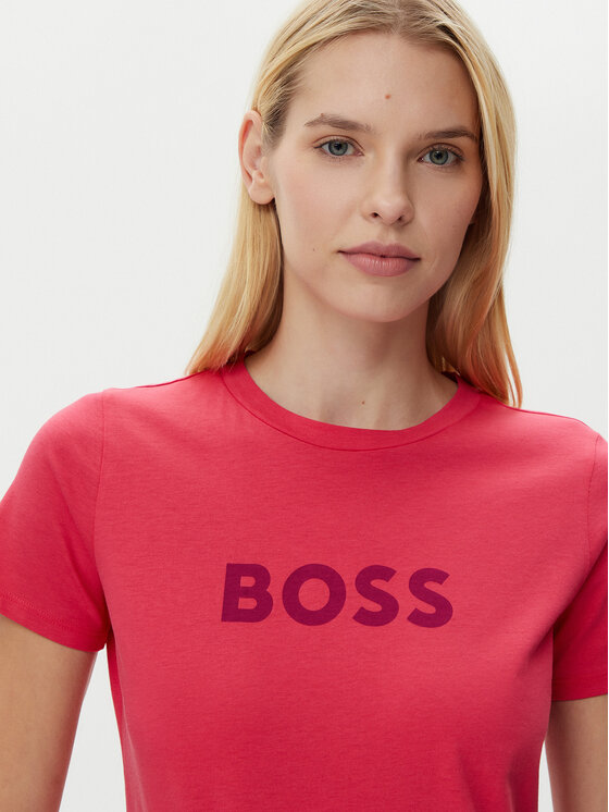 BOSS BOSS Футболка C_Elogo_5 50501139 Рожевий Regular Fit
