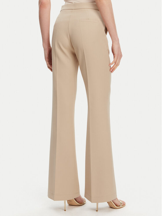 Maryley Maryley Текстилни панталони 25EB587/43PG Бежов Regular Fit