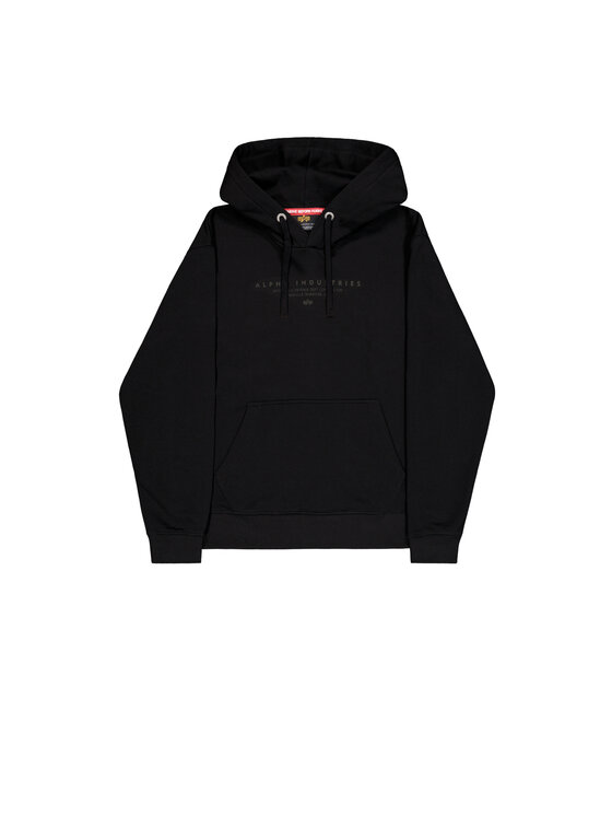 Alpha Industries Alpha Industries Bluza DTM Alpha Hoodie Czarny Regular Fit