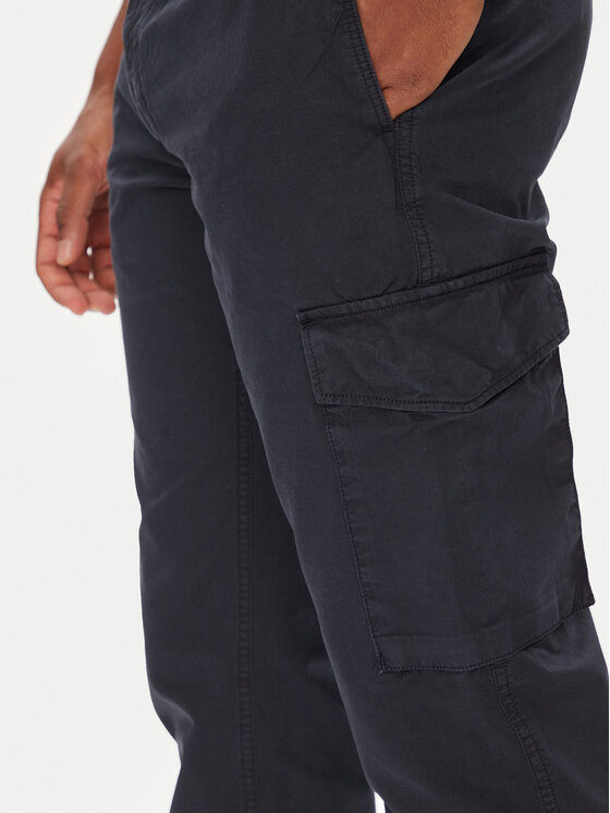 Tommy Hilfiger Tommy Hilfiger Bavlnené nohavice Denton MW0MW39695 Tmavomodrá Straight Fit