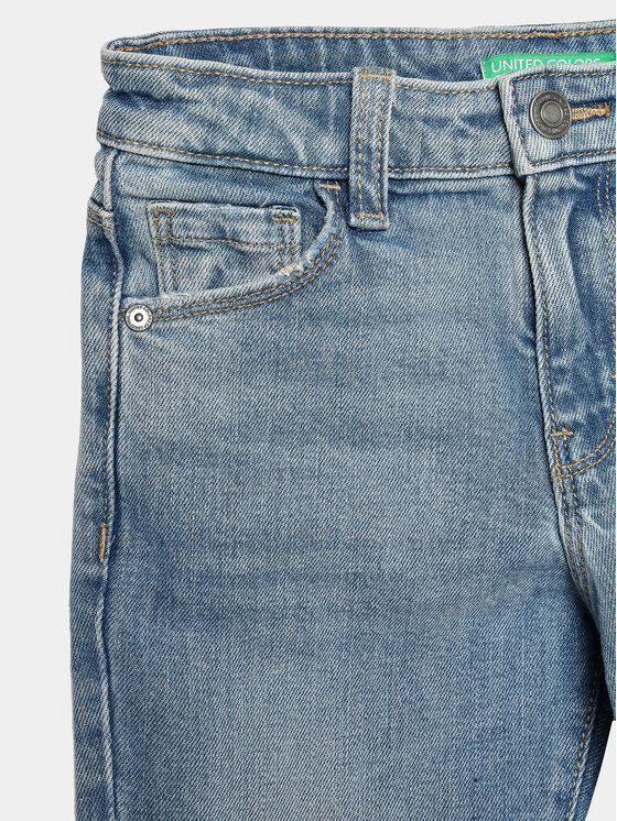 United Colors Of Benetton United Colors Of Benetton Jeans hlače 4EJVCE01Y Modra Wide Fit