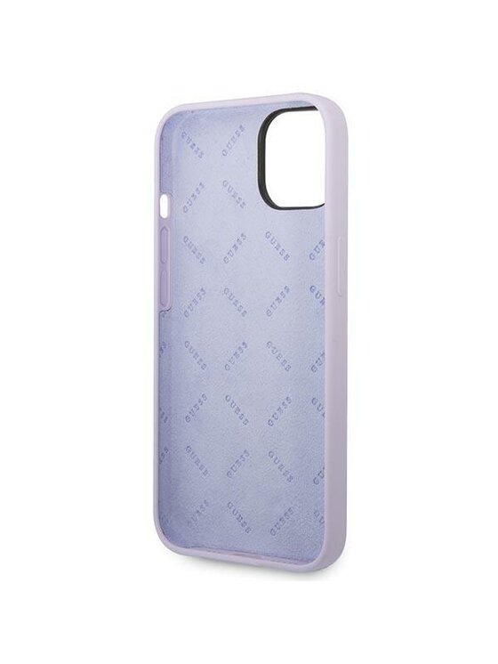 Guess Guess Etui na telefon Silicone Vintage Fioletowy
