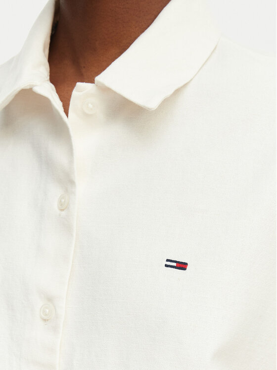 Tommy Jeans Tommy Jeans Cămașă DW0DW22214 Crem Relaxed Fit