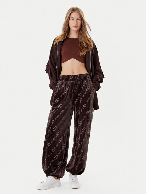 Liu Jo Sport Liu Jo Sport Долнище анцуг TF5111 J4955 Кафяв Relaxed Fit