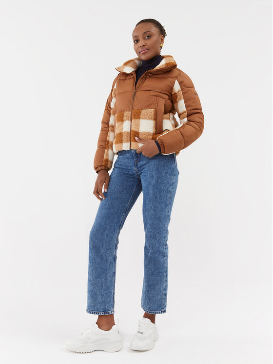 Columbia Columbia Zimska jakna Leadbetter Point™ Sherpa Hybrid Rjava Regular Fit