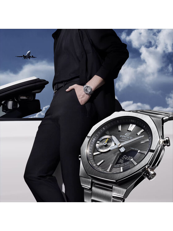 Casio Casio Hodinky ECB-S10D-8AEF Stříbrná