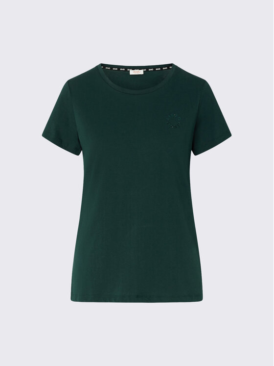 Liu Jo Liu Jo T-Shirt TF6240JS923L9298 Zielony Regular Fit