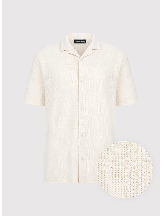 Pako Lorente Pako Lorente Koszula P25SF-1K-005 Beżowy Classic Fit