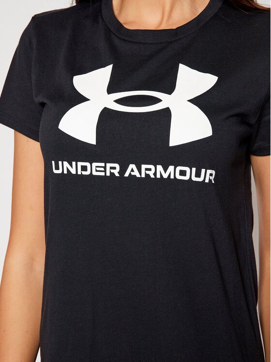 Under Armour Under Armour T-Shirt Live Sportstyle Graphic 1356305 Czarny Regular Fit