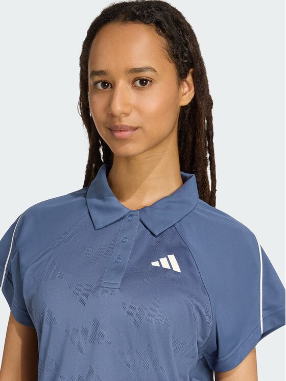 adidas adidas T-Shirt Tennis Błękitny Regular Fit