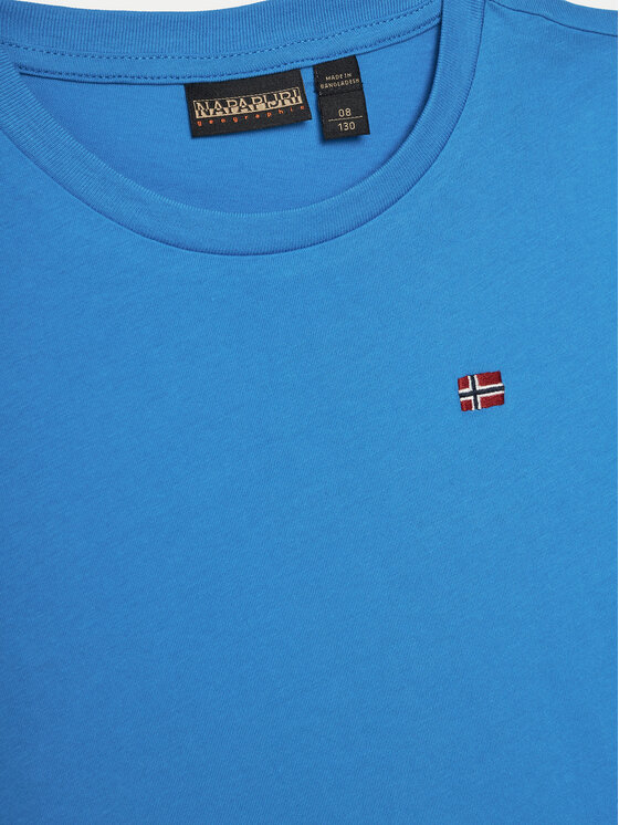 Napapijri Napapijri T-Shirt Salis SS 2 NP0A4GEHB2W1 S Niebieski Regular Fit