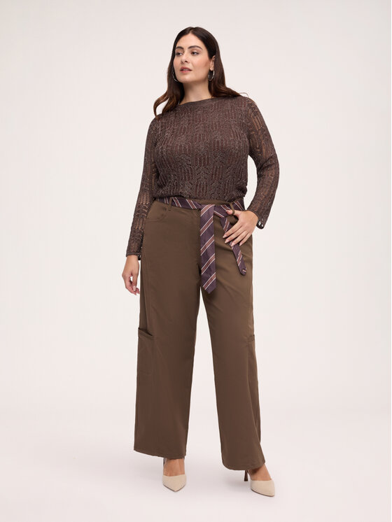 Fiorella Rubino Fiorella Rubino Sweter M496L008777N022 Brązowy Regular Fit