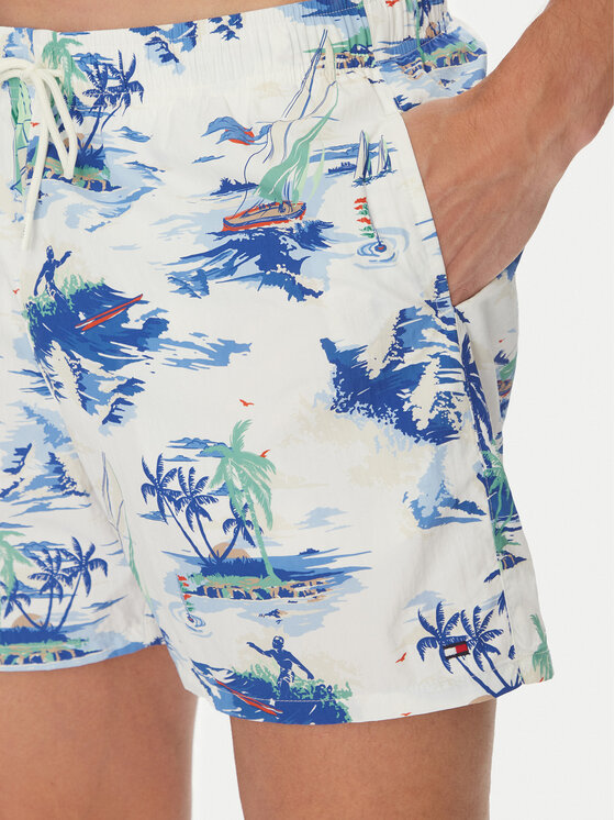 Tommy Hilfiger Tommy Hilfiger Szorty kąpielowe UM0UM03491 Kolorowy Regular Fit