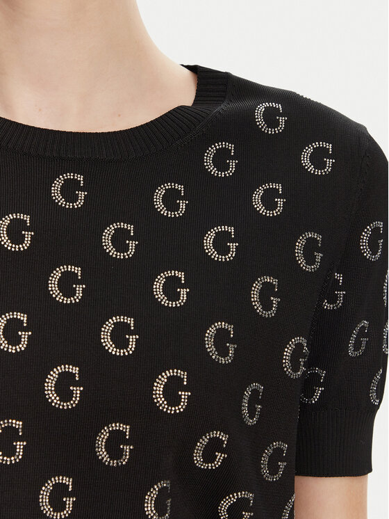 Guess Guess Πουλόβερ W5GR05 Z3D60 Μαύρο Regular Fit