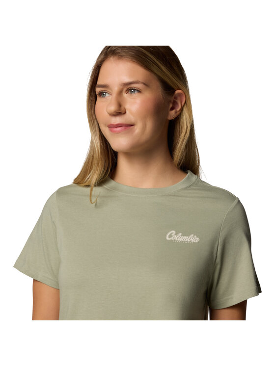 Columbia Columbia T-Shirt Columbia Rolling Bend Graphic SS Tee Zielony Regular Fit