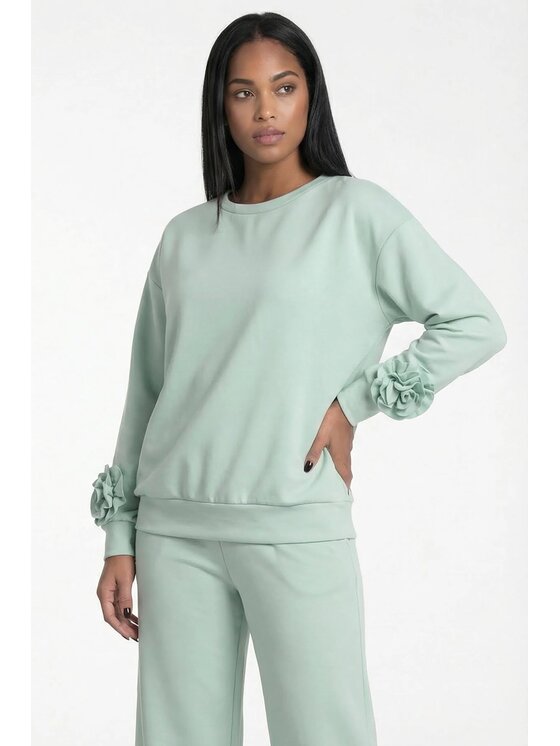 FIGL FIGL Tepláková súprava M1316 Zelená Straight Fit
