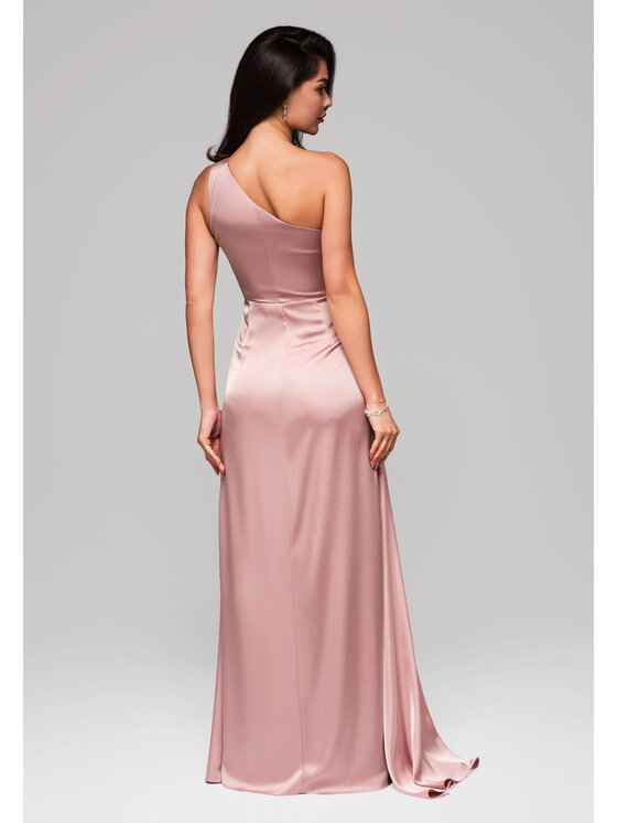 Ombre Ombre Sukienka wieczorowa LA-OM-DLR236 Różowy Regular Fit