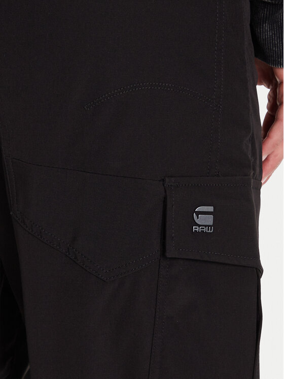 G-Star Raw G-Star Raw Hlače Cargo 3D D27022-D909 Crna Boyfriend Fit