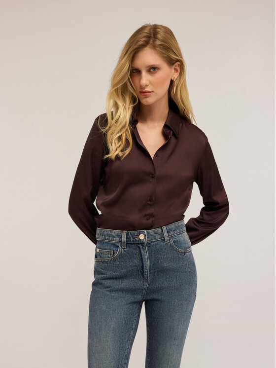 Motivi Motivi Camicia 5192Q000846N022 Marrone Regular Fit