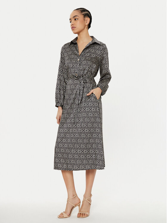 Rinascimento Rinascimento Сукня-сорочка CFC0119895003 Чорний Regular Fit