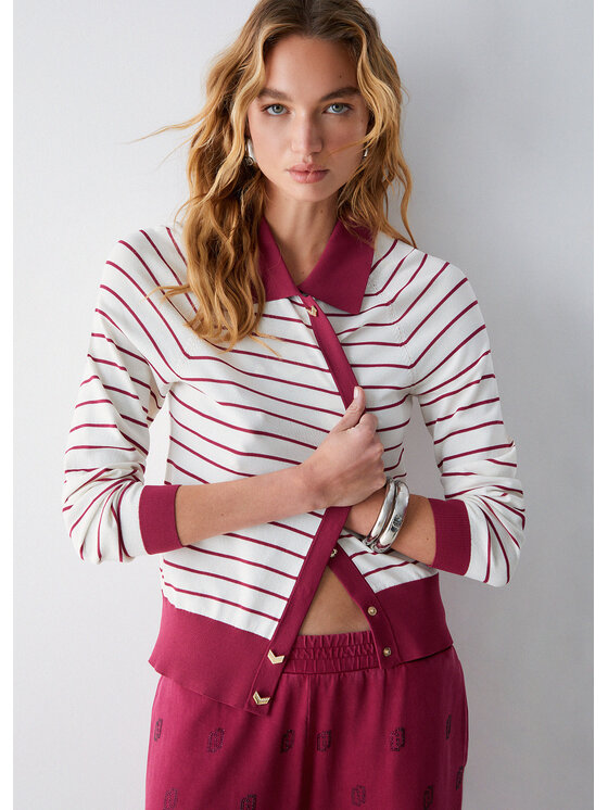 Liu Jo Liu Jo Cardigan TA6214MS55NC3891 Bianco Regular Fit