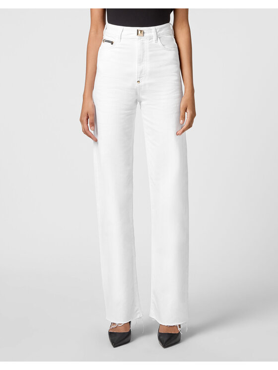 PHILIPP PLEIN PHILIPP PLEIN Jeansy 4065 Biały