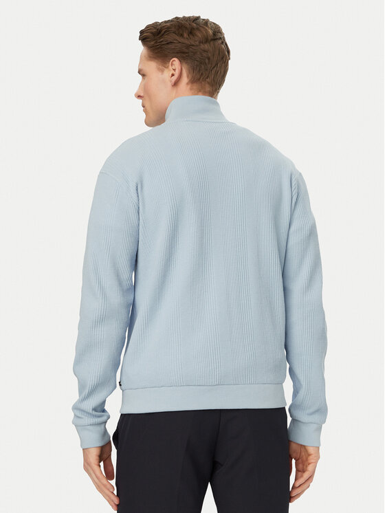 BOSS BOSS Суитшърт Structure 50559332 Светлосин Regular Fit