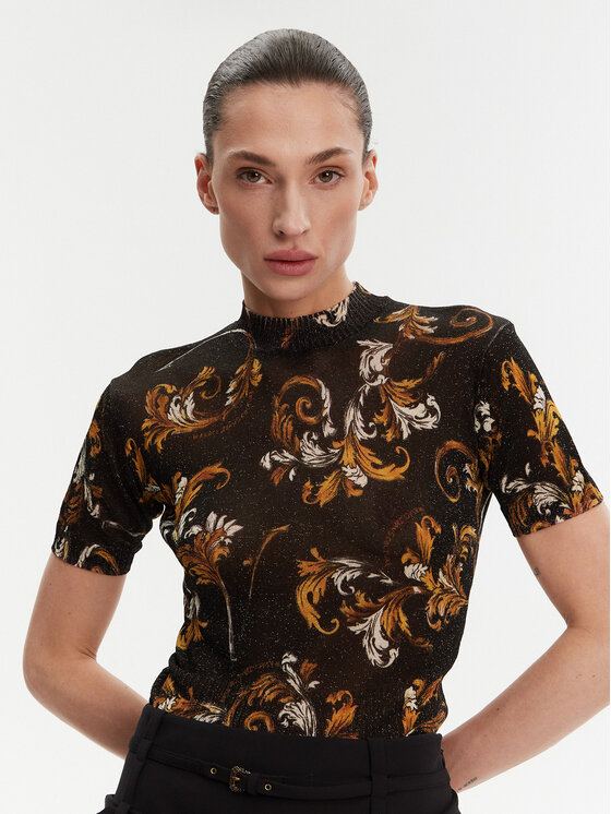 Versace Jeans Couture Versace Jeans Couture Пуловер 78HAFM07 Черен Slim Fit
