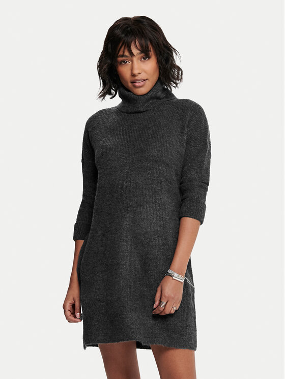 ONLY ONLY Úpletové šaty Jana 15140166 Sivá Loose Fit
