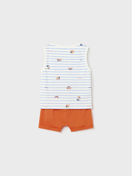 Mayoral Mayoral Pijama 1788 Portocaliu Regular Fit