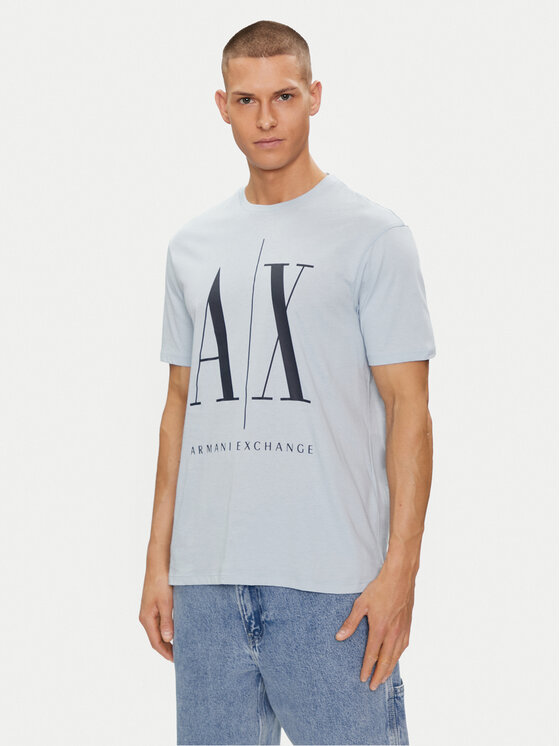 Armani Exchange T-krekls 8NZTPA ZJH4Z 15DB Gaiši zils Regular Fit