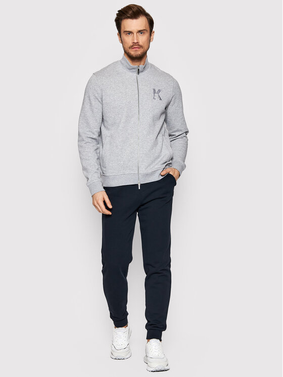 KARL LAGERFELD KARL LAGERFELD Džemperis ar kapuci 705891 500900 Pelēks Regular Fit