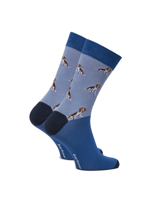 Barbour Barbour Set de 3 perechi de șosete lungi pentru bărbați Beagle Dog MGS0070BL71 Albastru