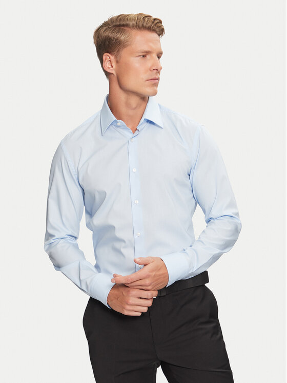 BOSS Boss Košeľa H-Hank-Kent-C1-214 50469345 Modrá Slim Fit
