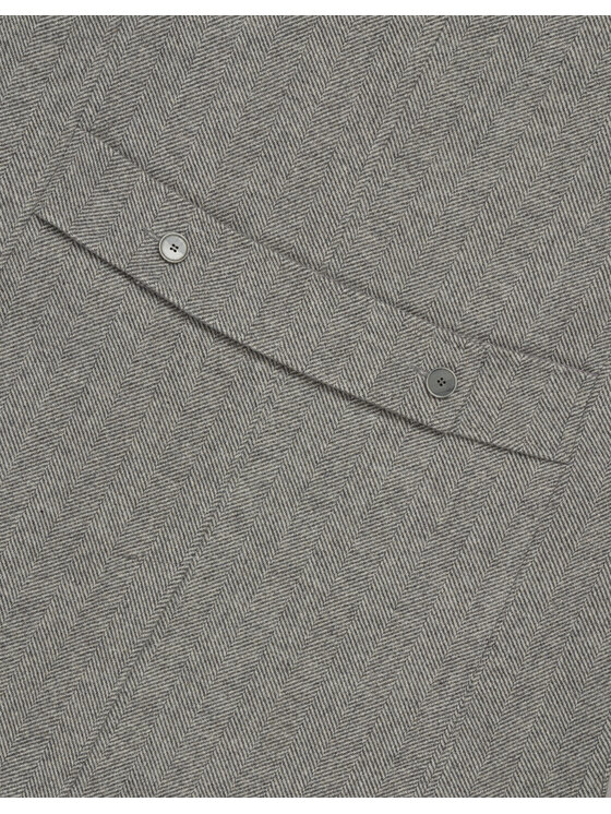 Borgio Borgio Płaszcz wełniany bolognetta Szary Slim Fit