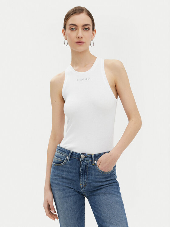 PINKO Top 100822 A2C1 Biela Regular Fit