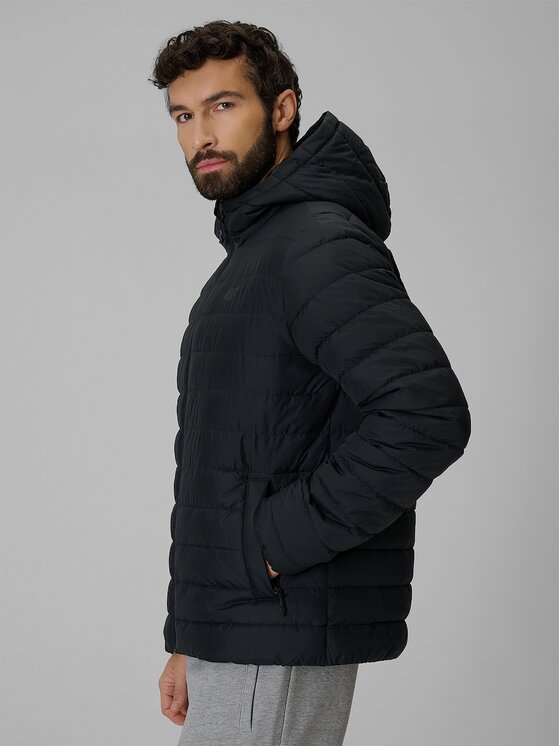 4F 4F Giacca di transizione 4FRSS26TDJAM1019-20S Nero Regular Fit