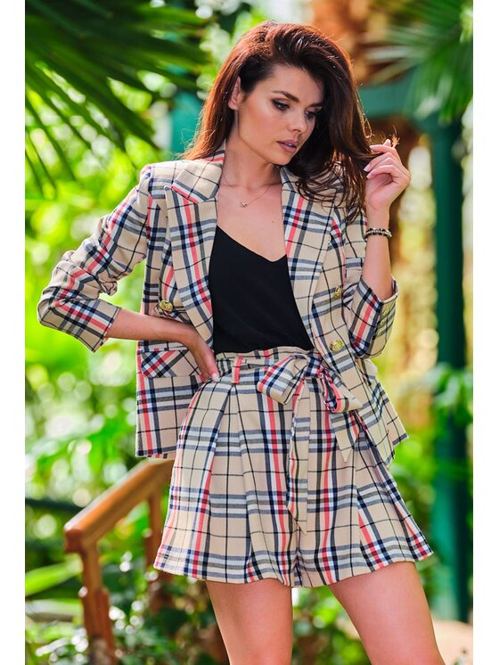 Awama Awama Szorty A438 Beżowy Basic Fit