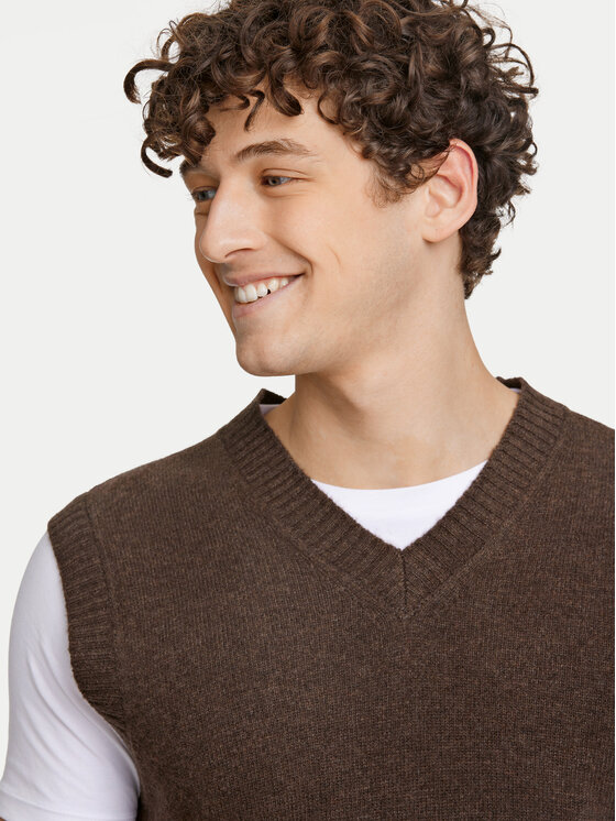 Lindbergh Lindbergh Pulover 30-800221 Rjava Relaxed Fit