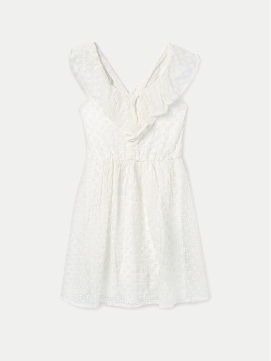Mayoral Mayoral Vestito estivo 6960 Bianco Regular Fit