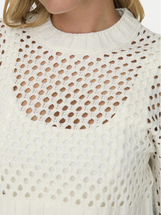 ONLY ONLY Sweter Milla 15300575 Écru Regular Fit